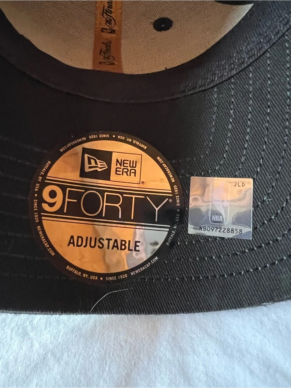 New Era Black and Gold The Finals NBA Logo Fitted Cap